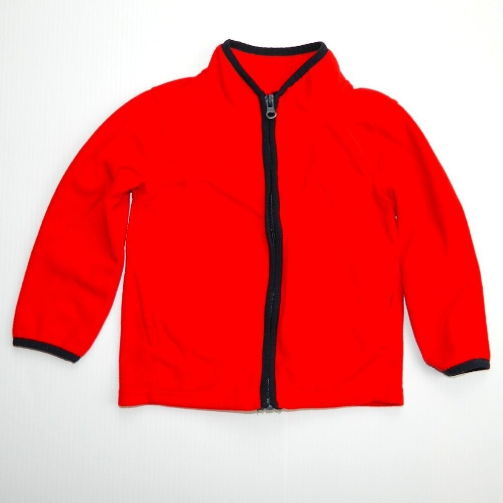Oshkosh B'gosh Full Zip Red Fleece Jacket Toddler Boys 3T